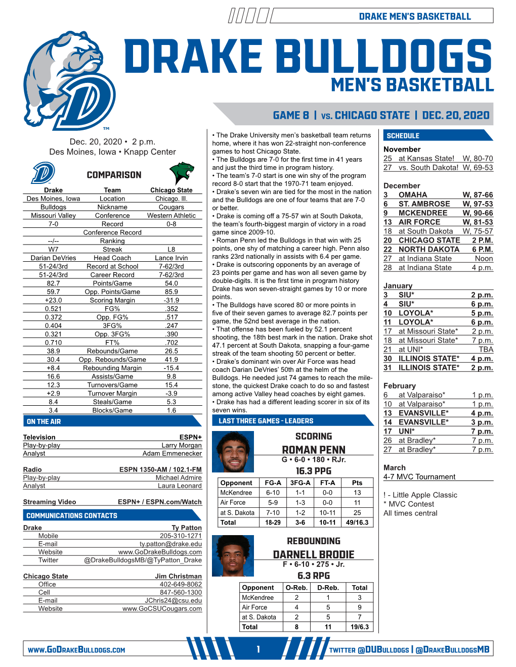 Drake Bulldogs Men's Basketball