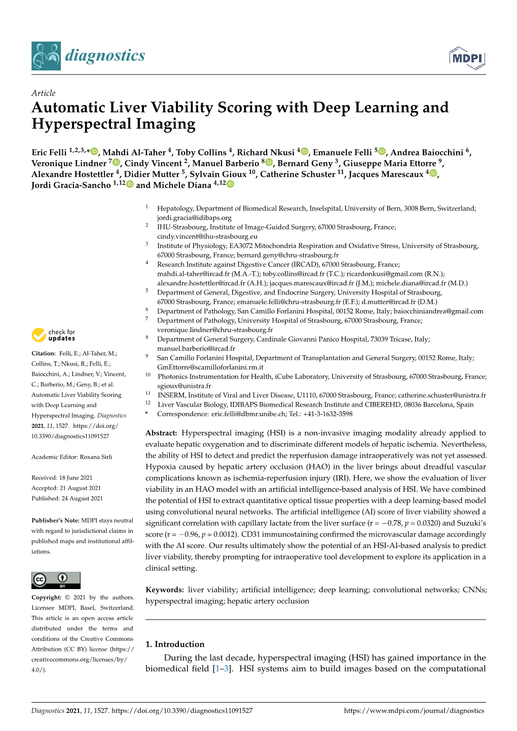 Automatic Liver Viability Scoring with Deep Learning and Hyperspectral Imaging