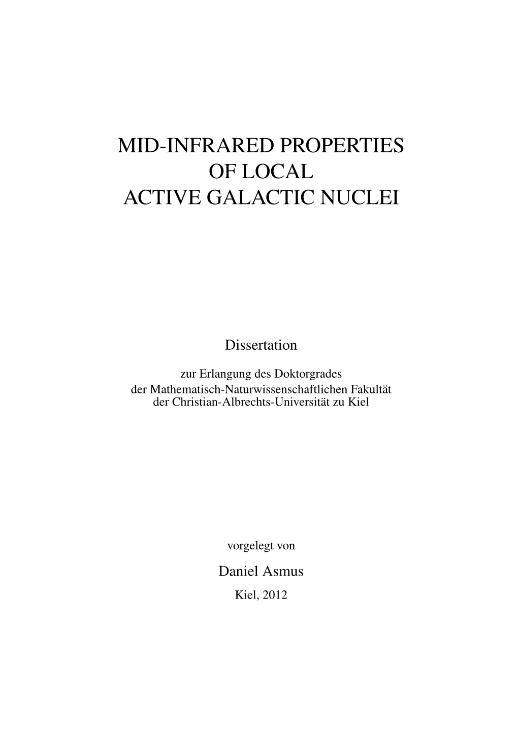 Mid-Infrared Properties of Local Active Galactic Nuclei