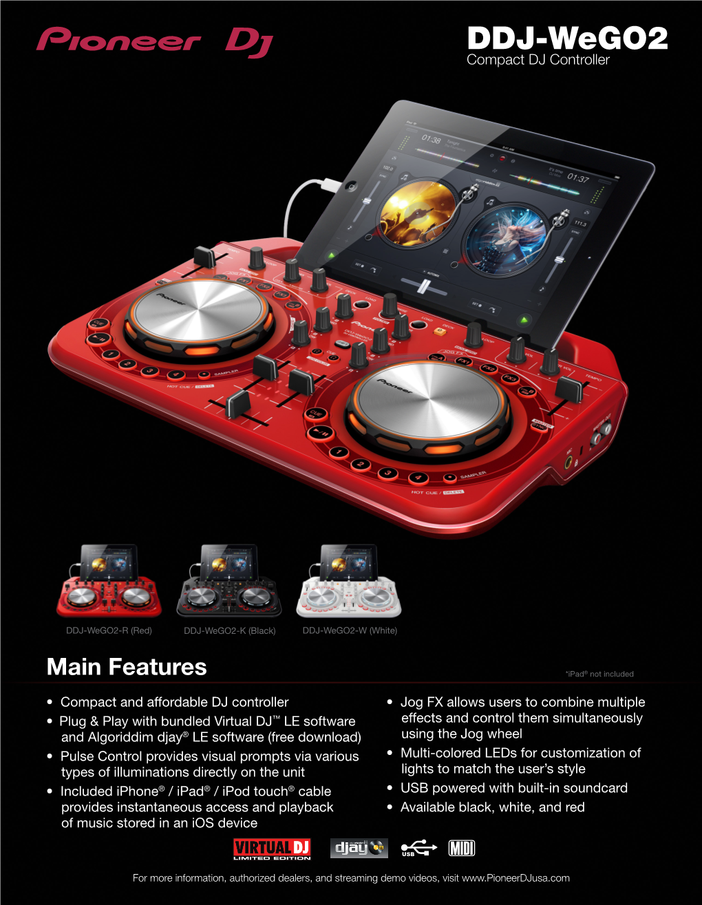 DDJ-Wego2 Compact DJ Controller