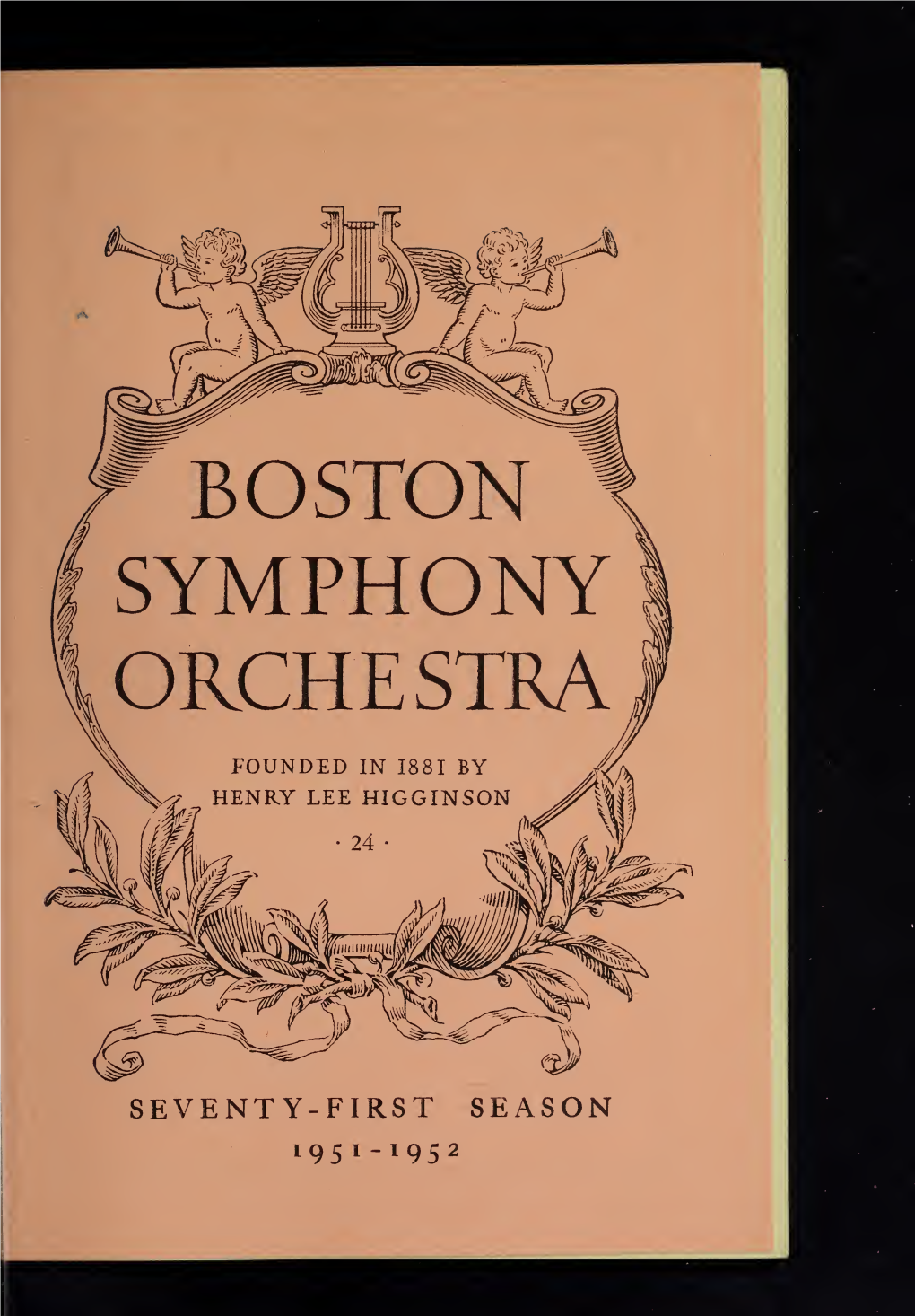 Boston Symphony Orchestra Concert Programs, Season 71, 1951-1952