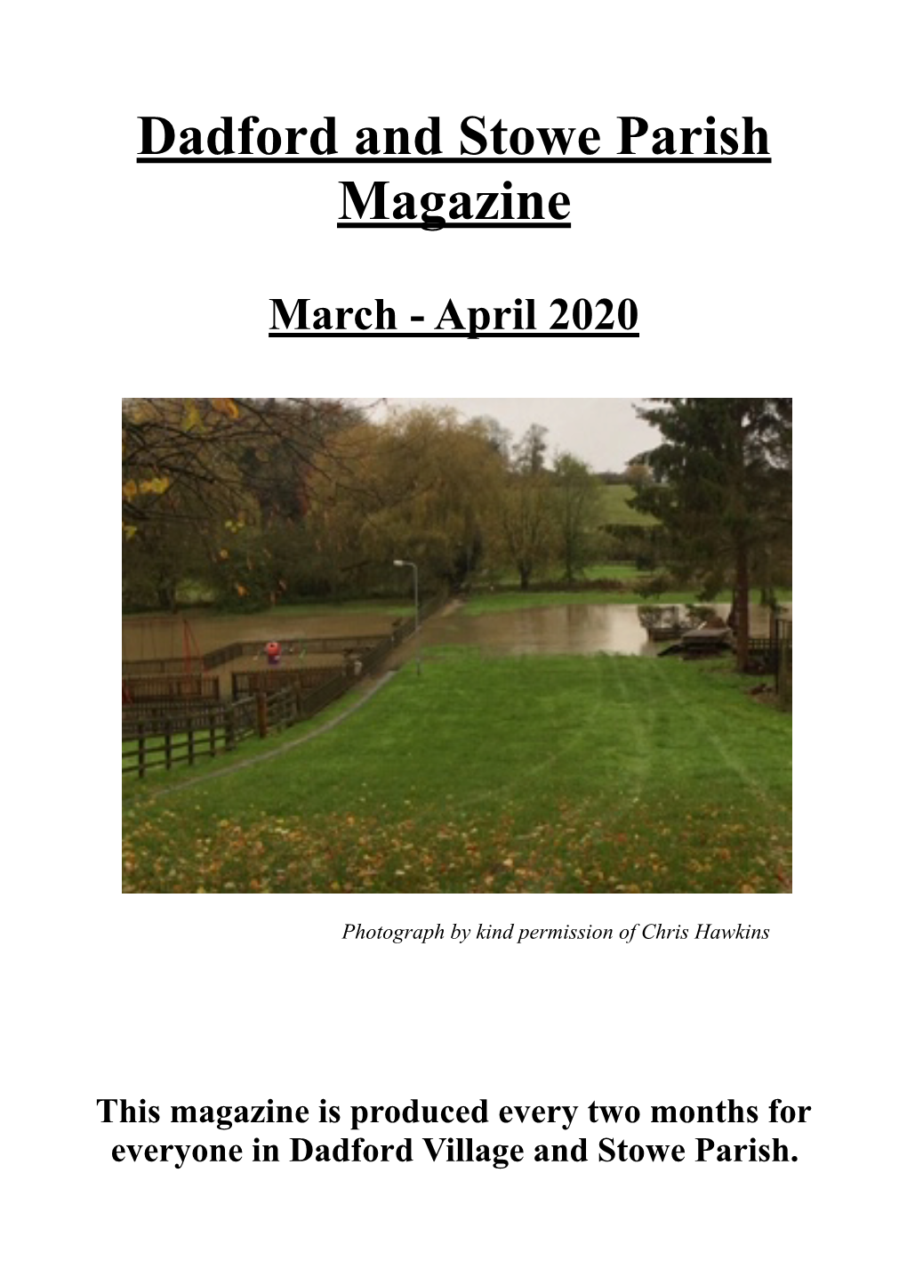 Dadford and Stowe Parish Magazine