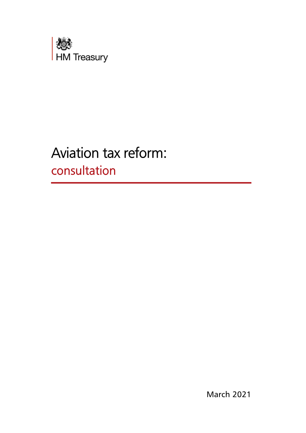 Aviation Tax Reform: Consultation
