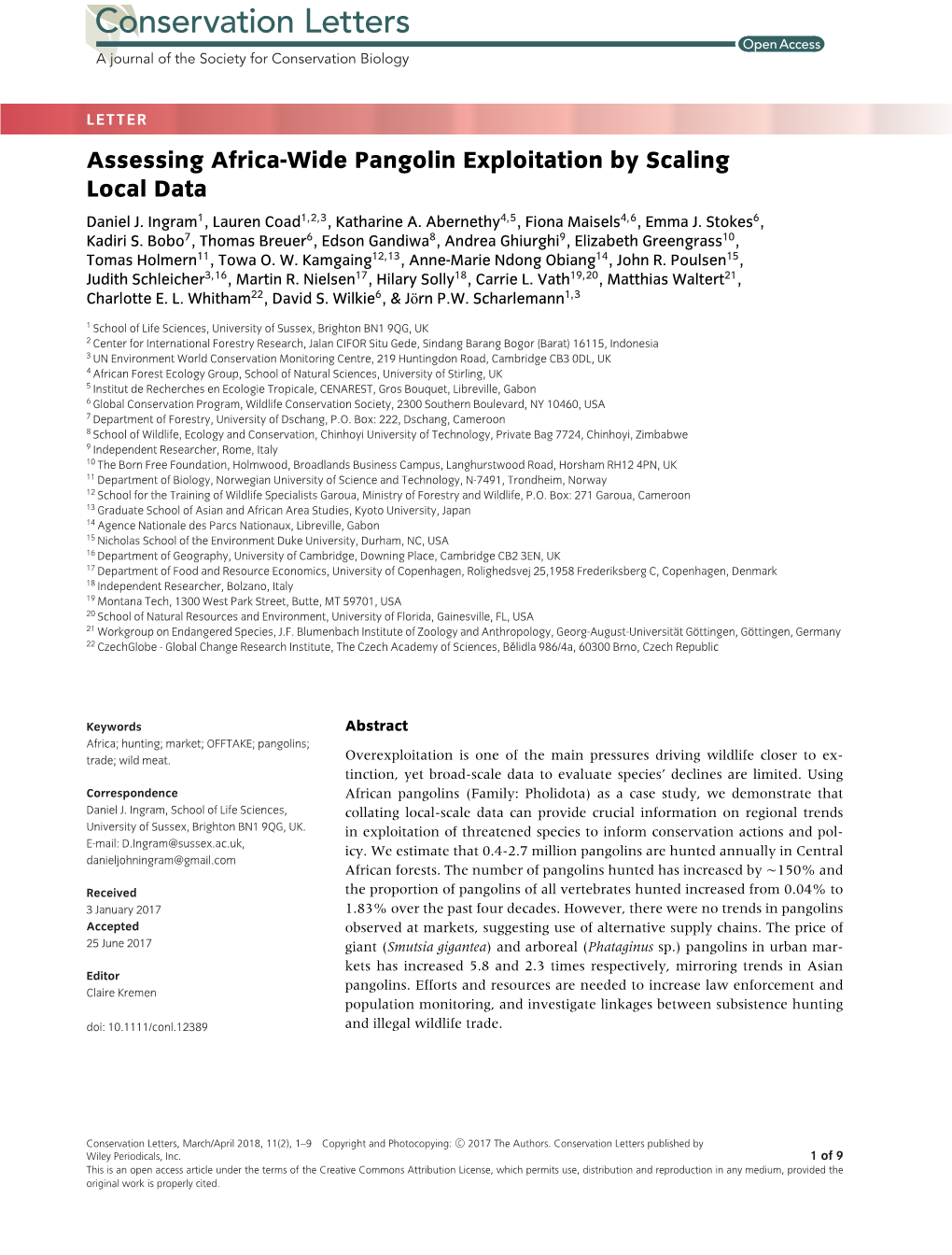 Wide Pangolin Exploitation by Scaling Local Data Daniel J