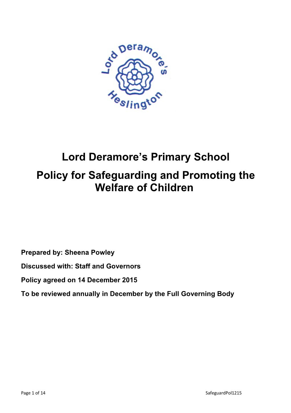 Lord Deramore S Primary School