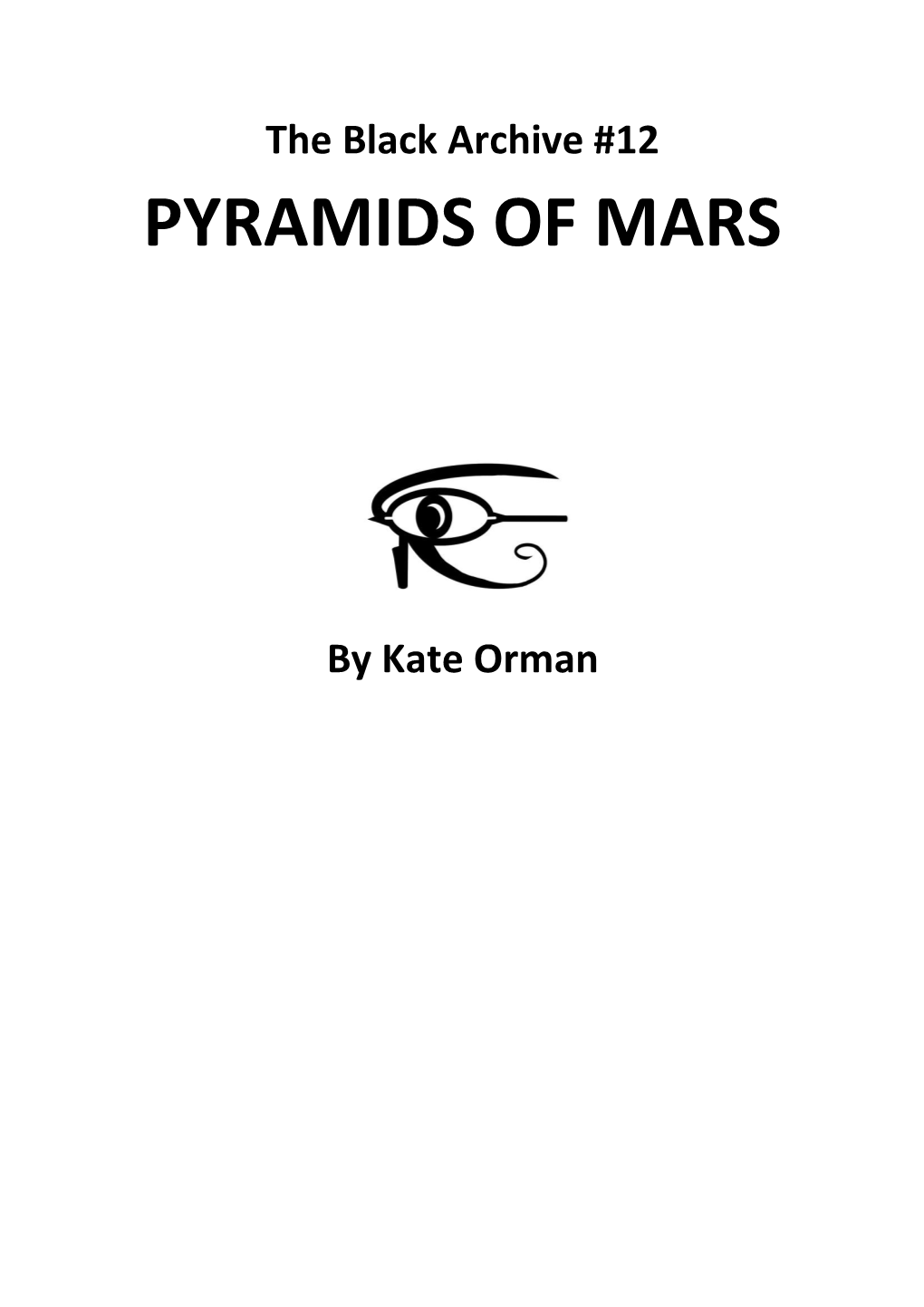 Pyramids of Mars