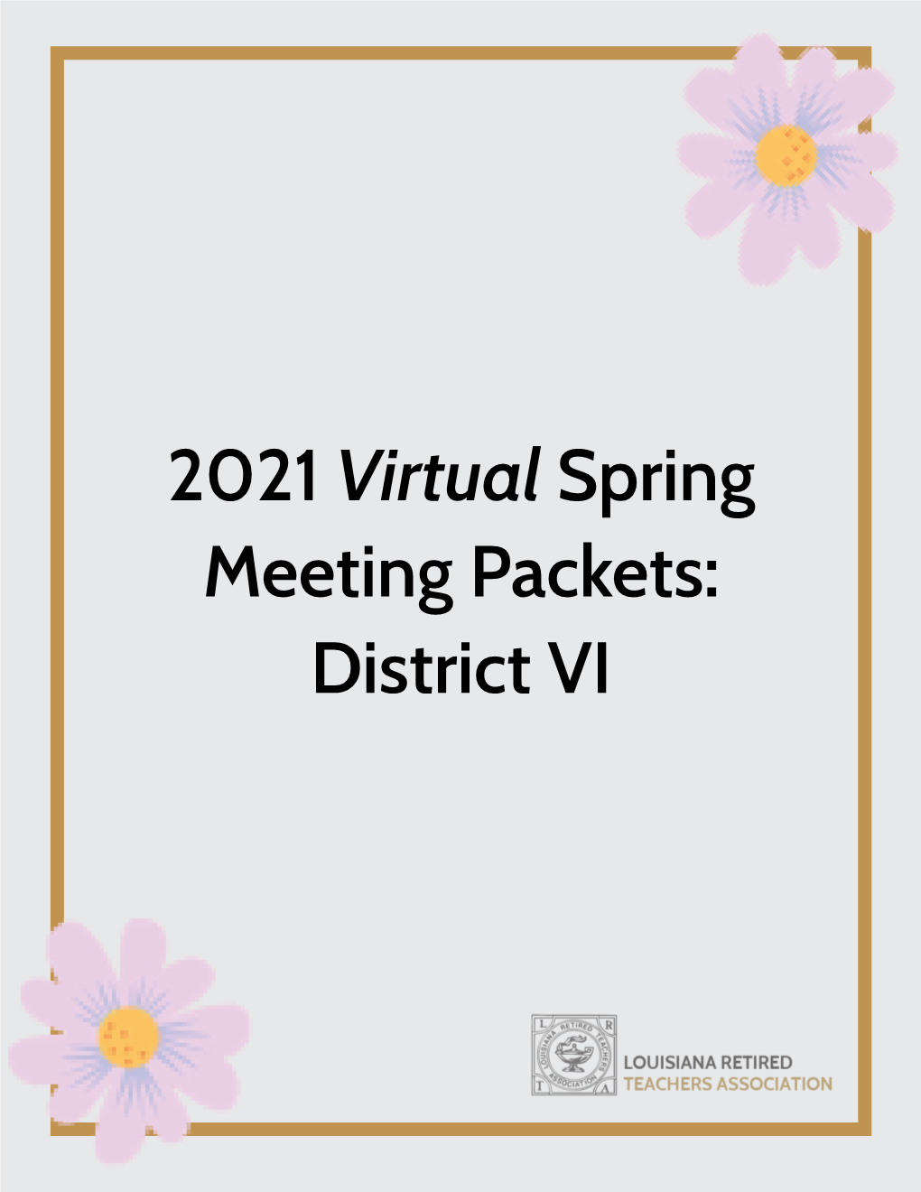 2021 Virtual Spring Meeting Packets