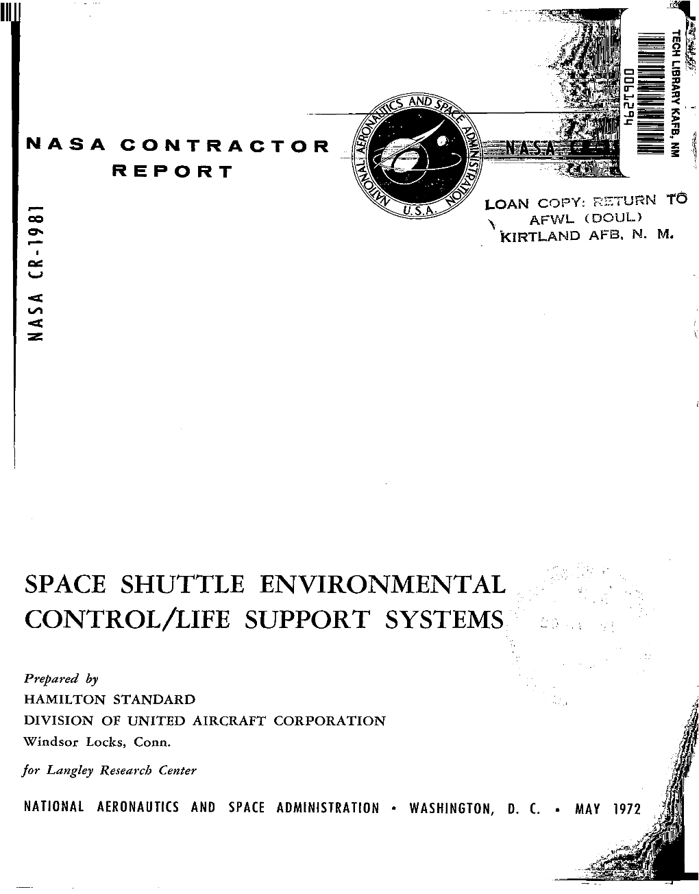 Space Shuttle Environmental . . Control/Life Support