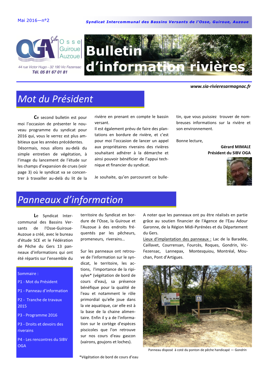 Bulletin D'information Rivières