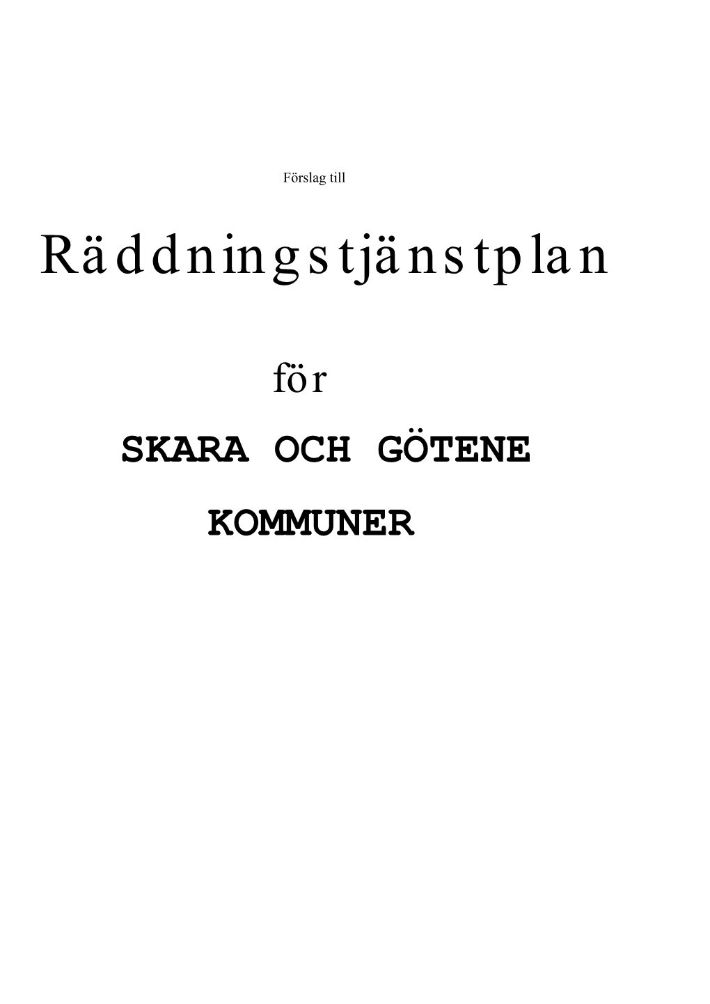 Räddningstjänstplan