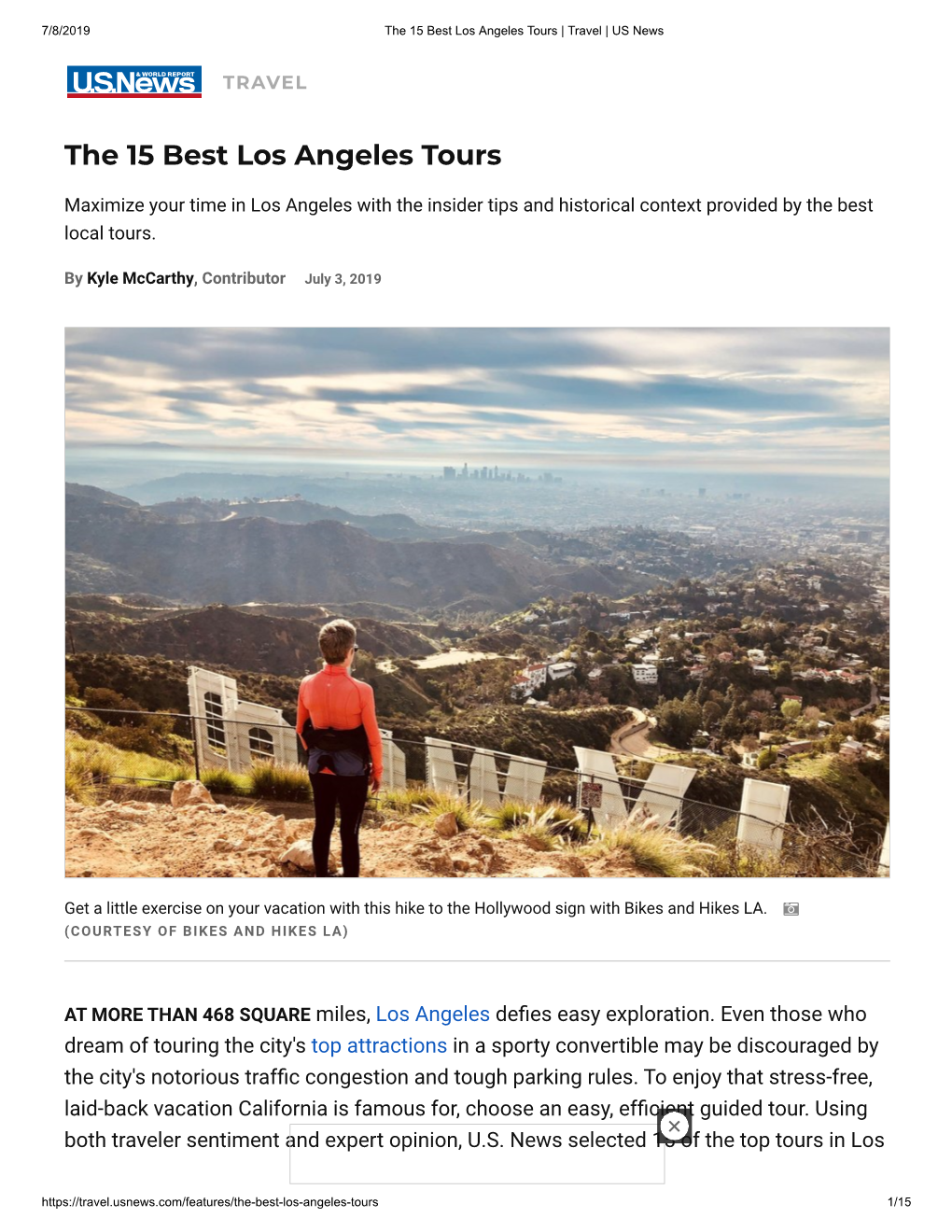 The 15 Best Los Angeles Tours | Travel | US News