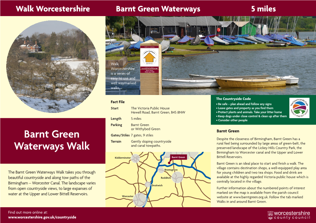 Barnt Green Waterways Walk Takes You Through for Young Children and Two Tea Shops