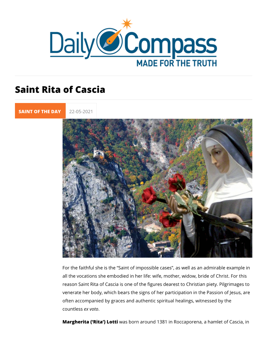 Saint Rita of Cascia