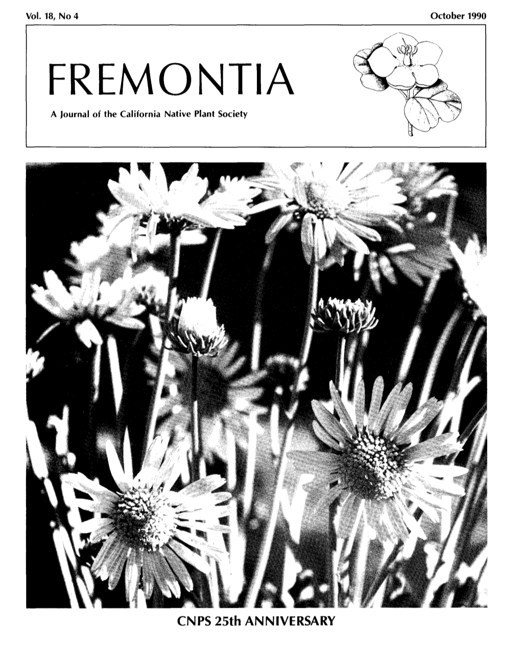 FREMONTIA a Journal of the California Native Plant Society