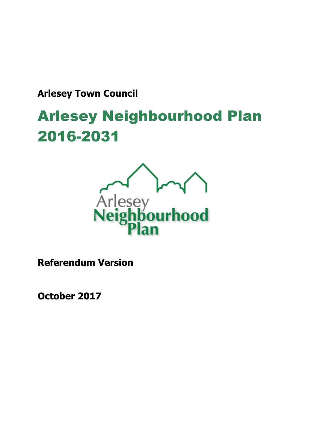 Arlesey Neighbourhood Plan 2016-2031