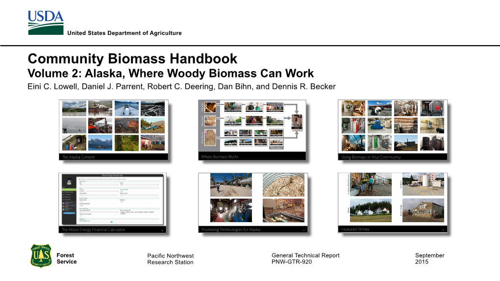 Community Biomass Handbook, Vol 2: Alaska
