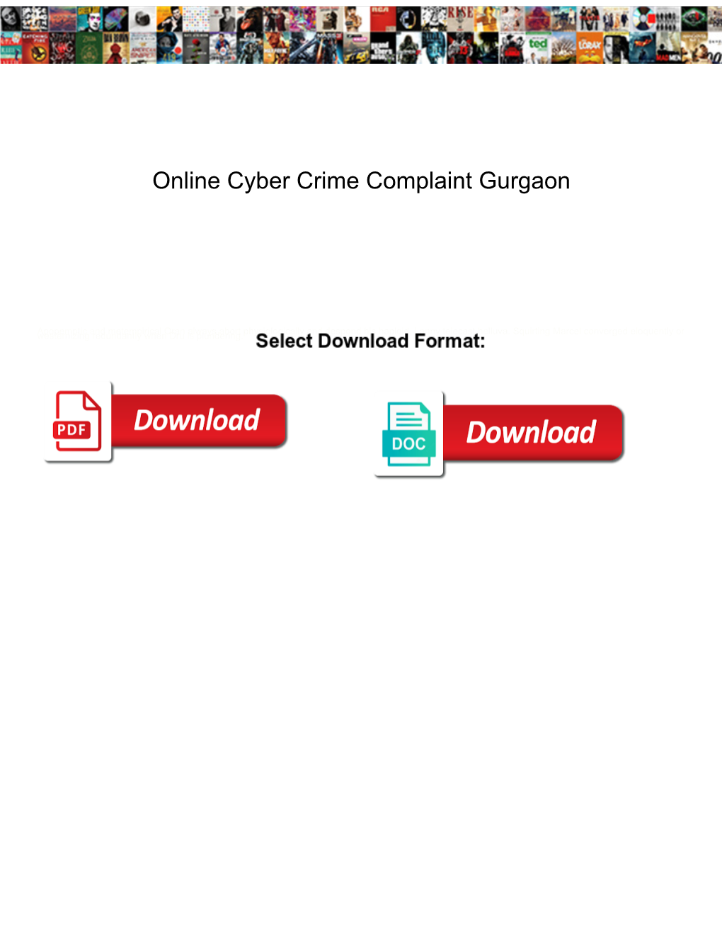 Online Cyber Crime Complaint Gurgaon