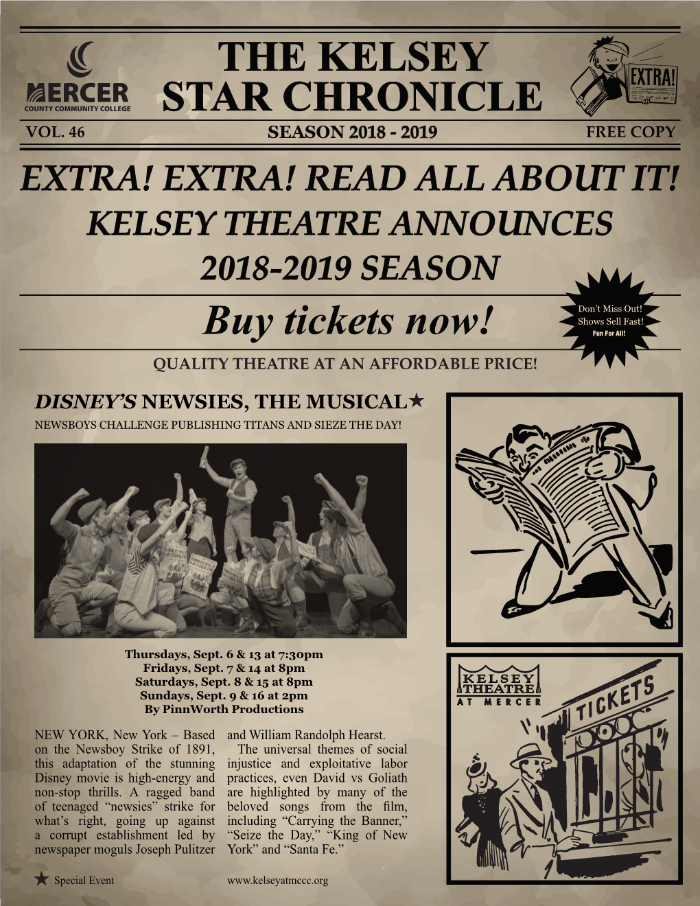 THE KELSEY STAR CHRONICLE Buy Tickets Now!