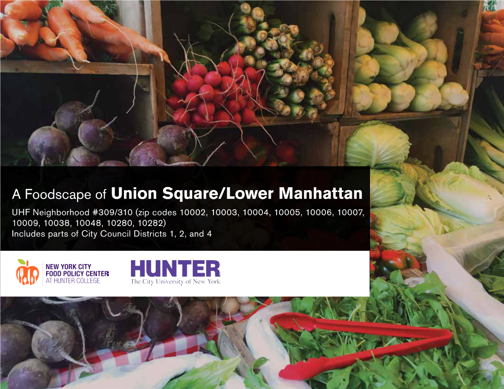 A Foodscape of Union Square/Lower Manhattan