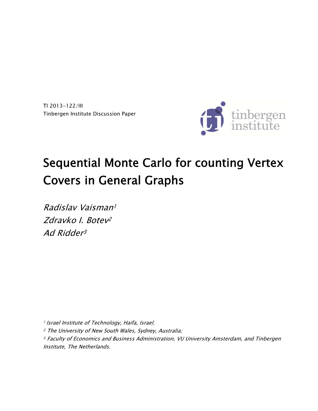 Sequential Monte Carlo for Counting Vertex Covers in General Graphs