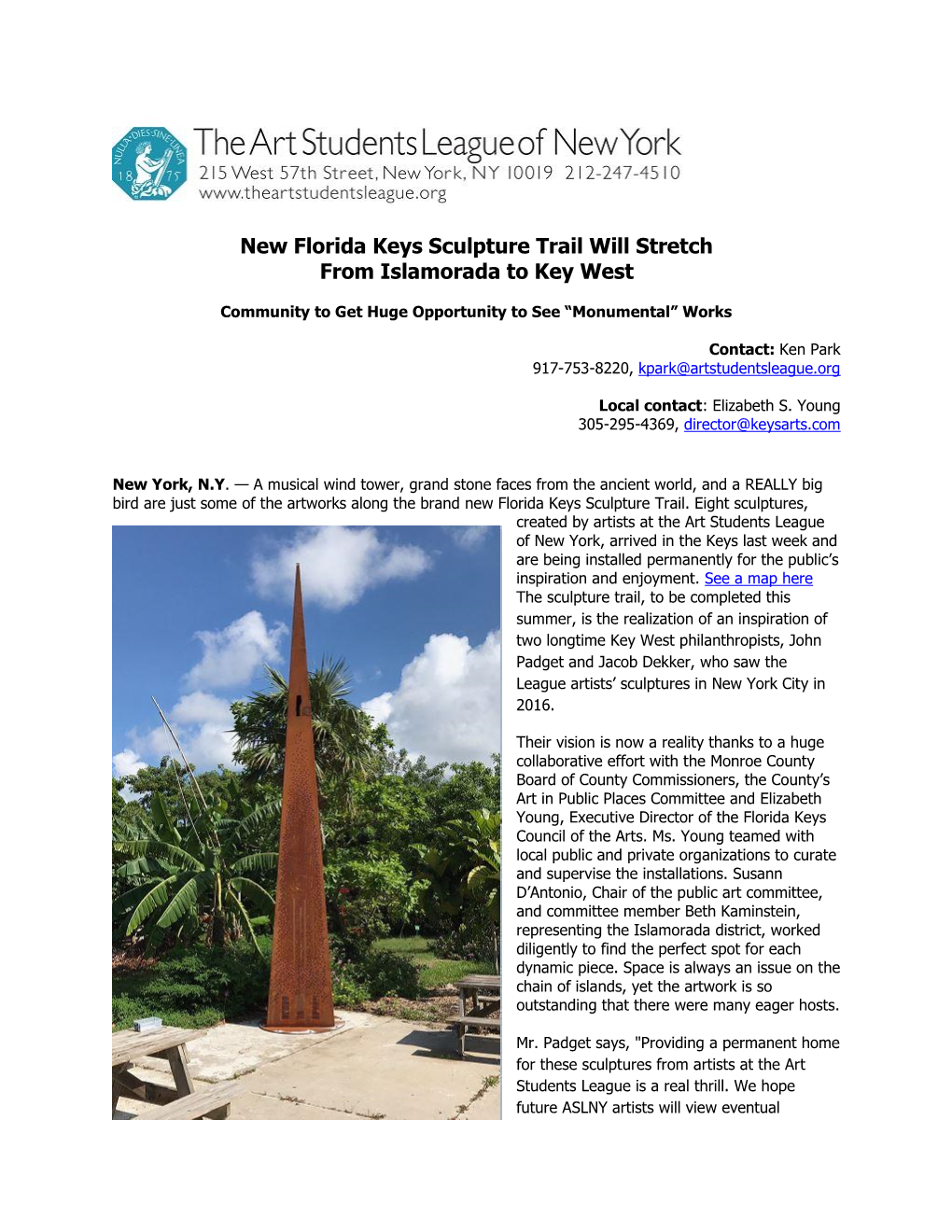 New Florida Keys Sculpture Trail Will Stretch from Islamorada to Key West