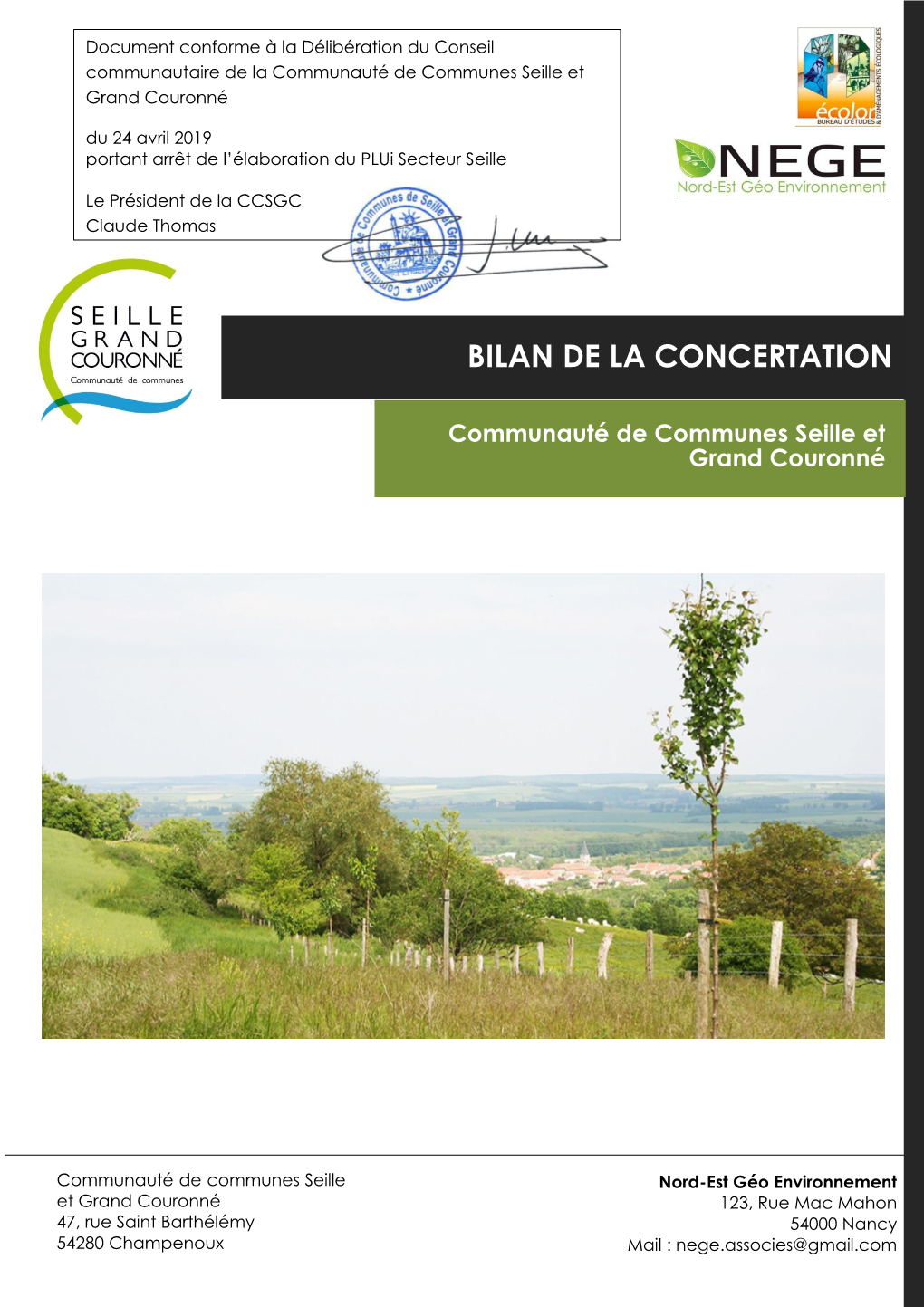 Bilan De La Concertation