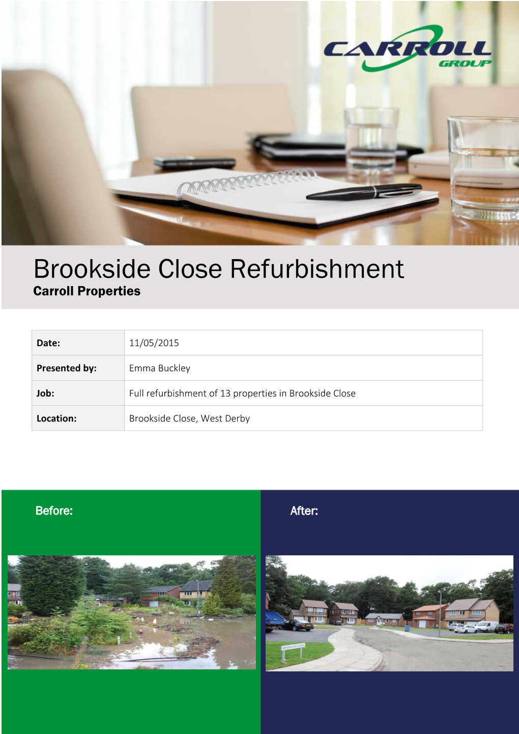 Brookside Close Refurbishment Carroll Properties