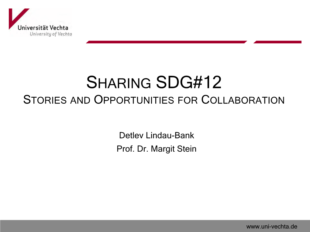 190502 Sharing SDG#12 Stories And