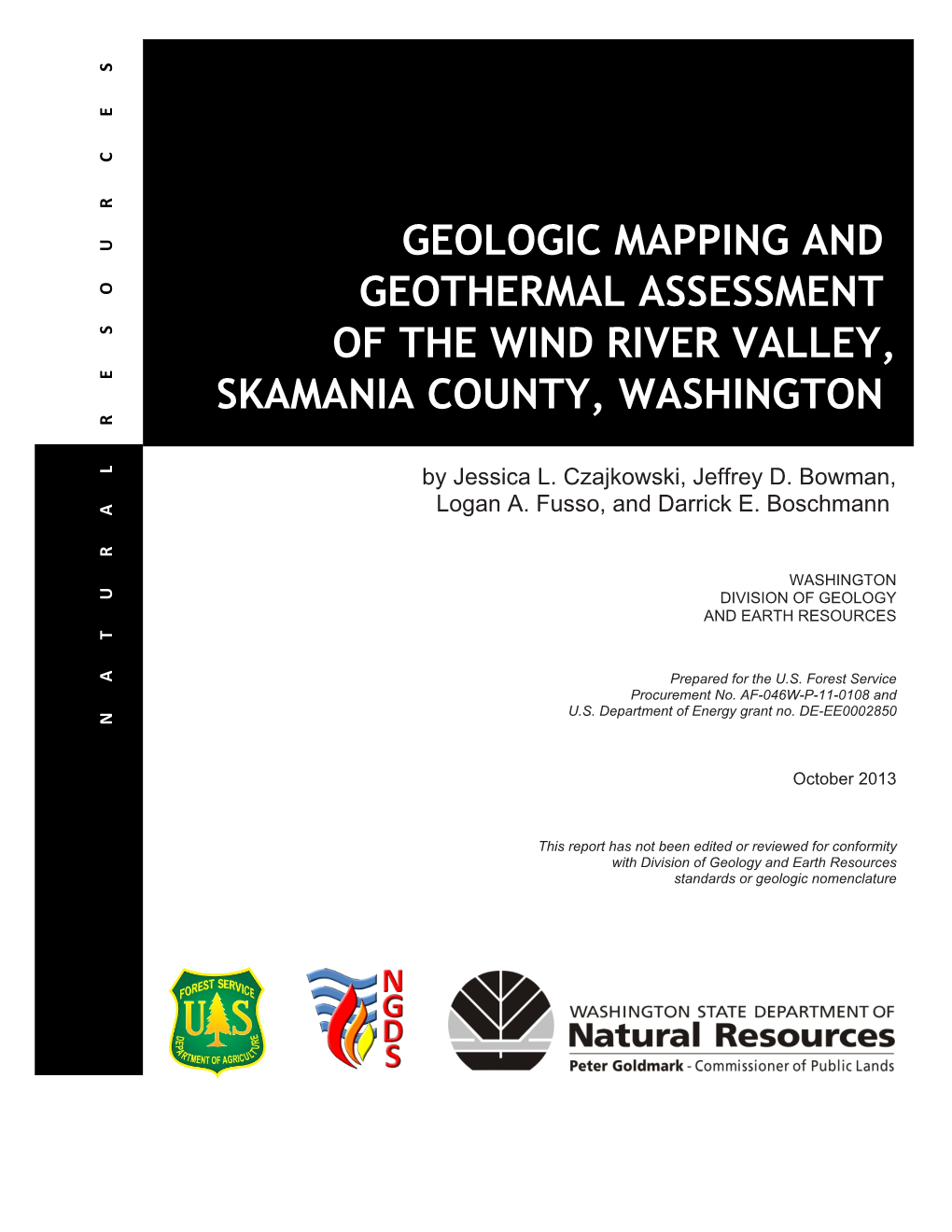 Geologic Mapping and Geothermal Assessment of the Wind River Valley, Skamania County, Washington