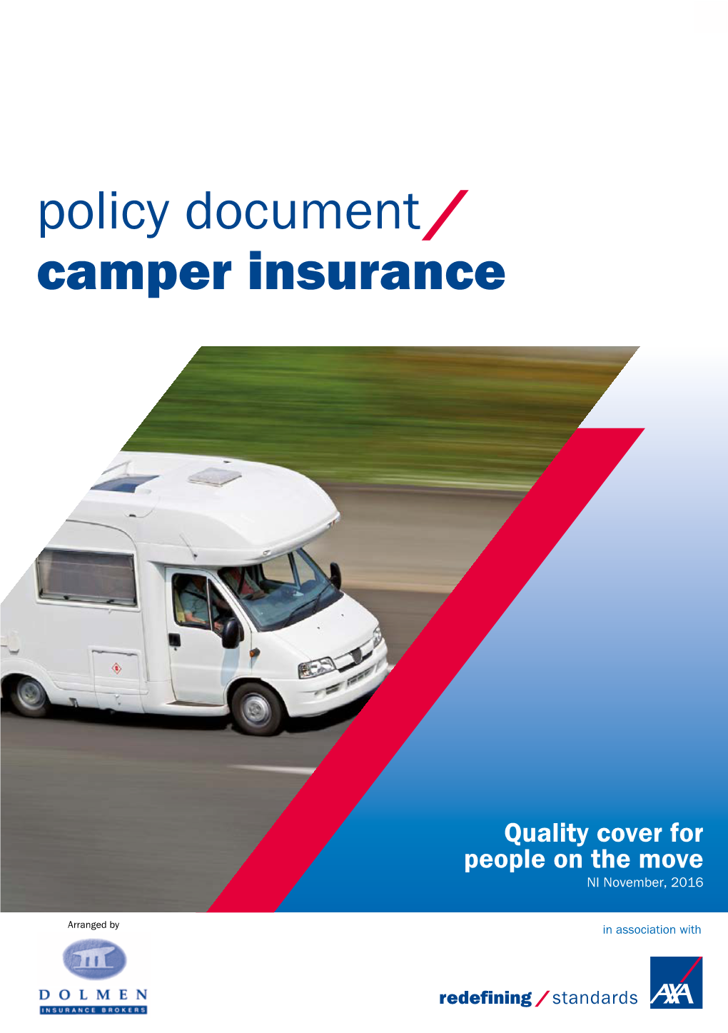 Policy Document Camper Insurance