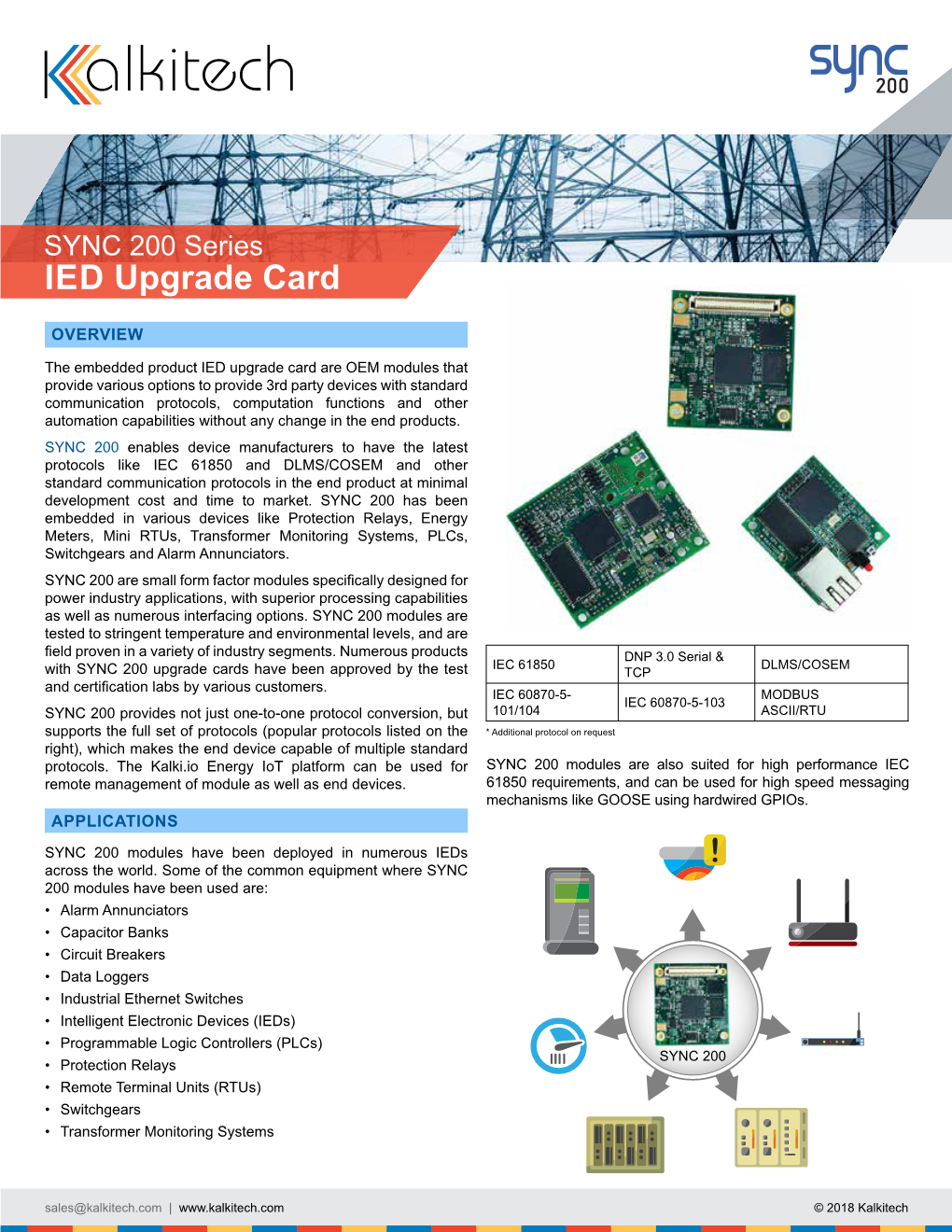 SYNC 200 Series IED Upgrade Card