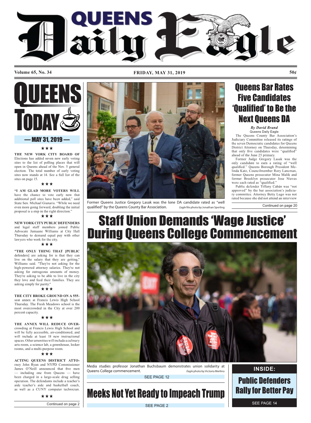 Staff Union Demands 'Wage Justice' During Queens College