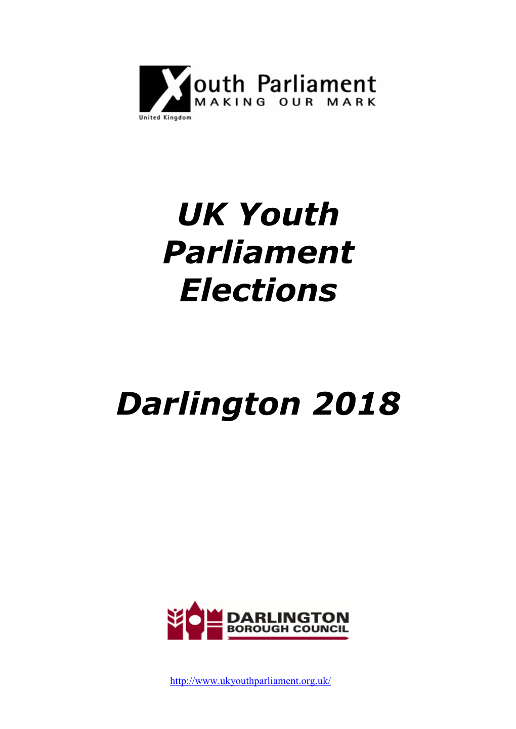 UK Youth Parliament Elections Darlington 2018