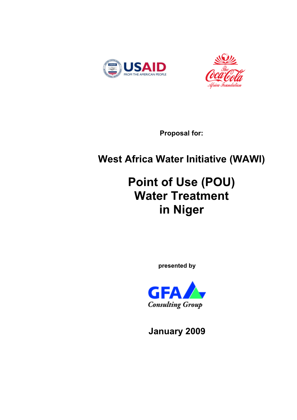 Point of Use (POU) Water Treatment in Niger