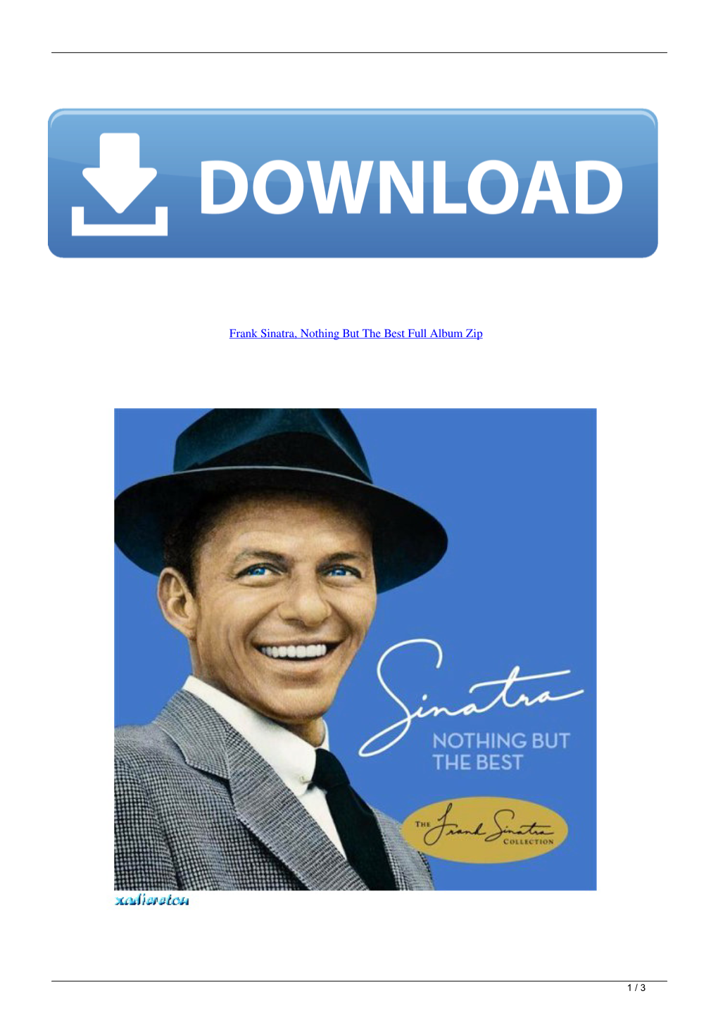 Frank Sinatra Nothing but the Best Full Album Zip