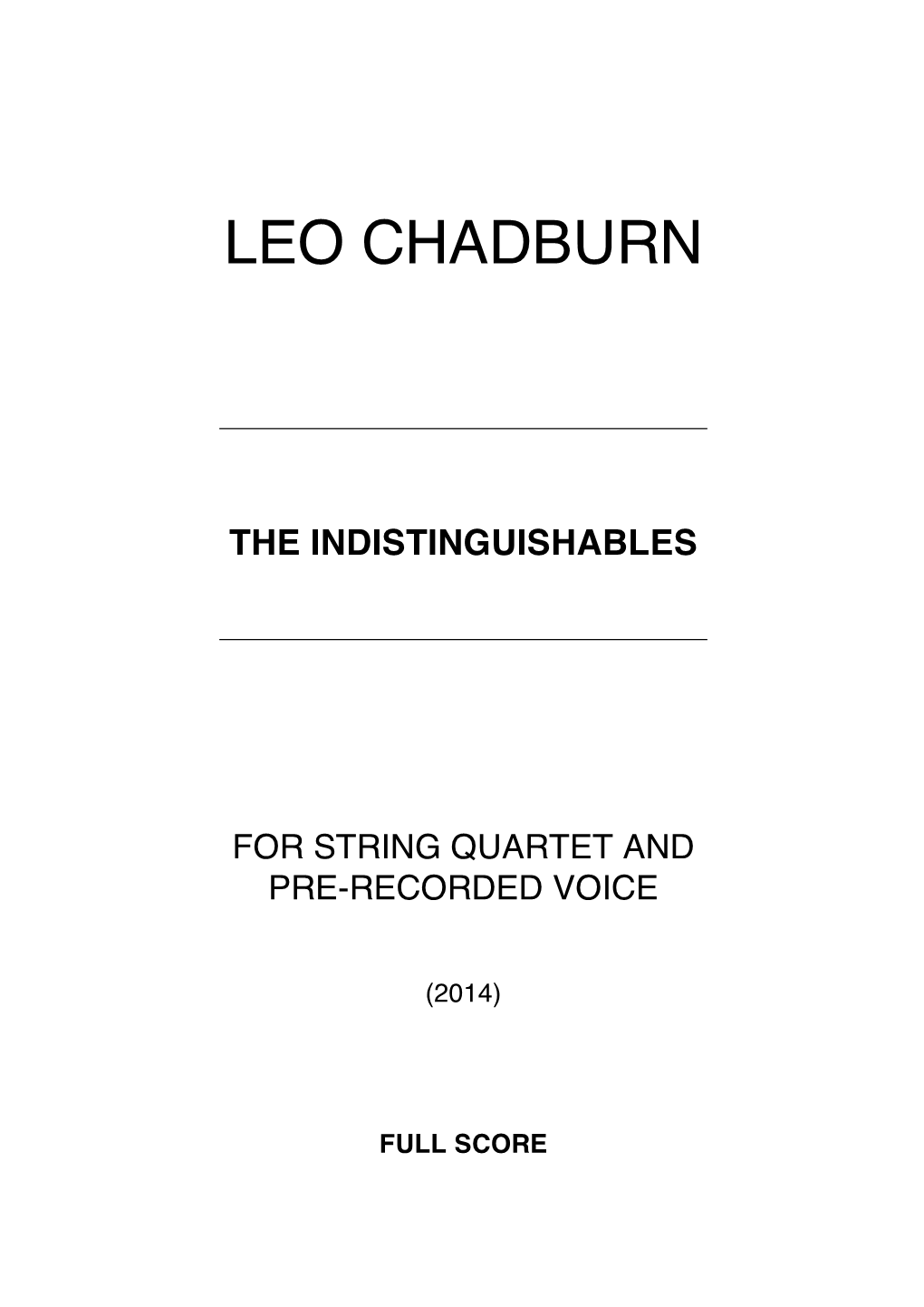 Leo Chadburn