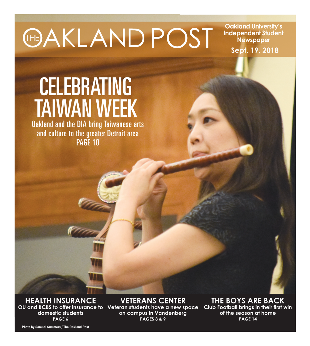 Oaklandpostonline.Com September 19, 2018 // Volume 44 Issue 3