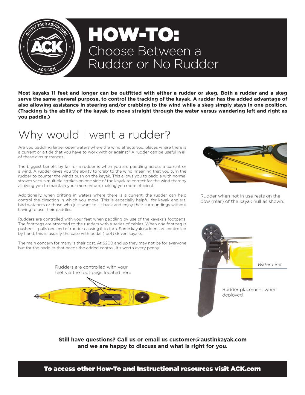 HOW-TO: Choose Between a Rudder Or No Rudder