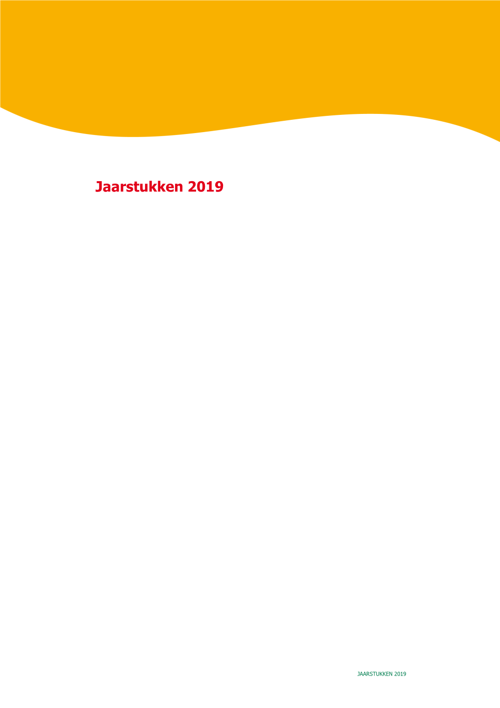 Jaarstukken 2019