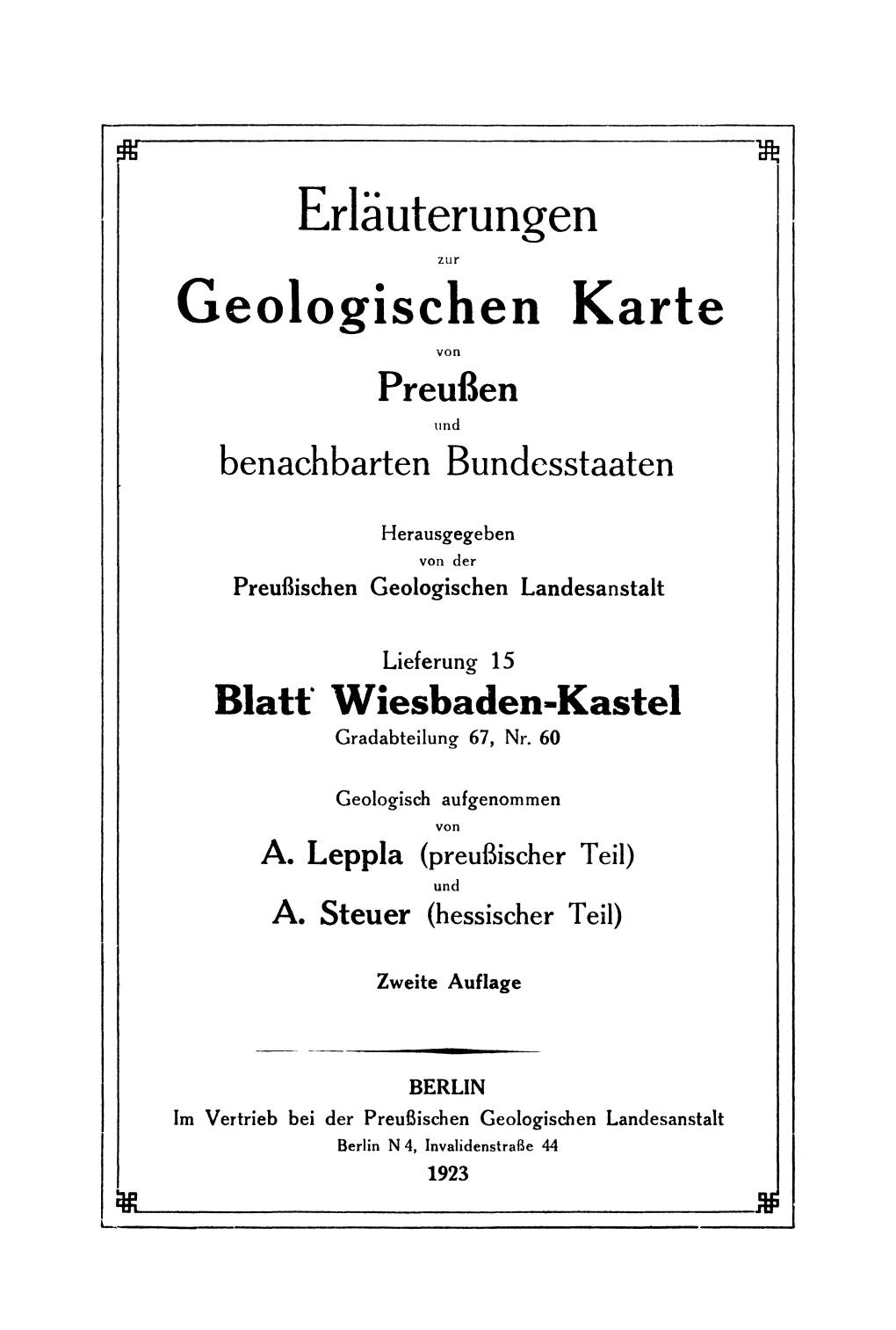 Geologischen Karte