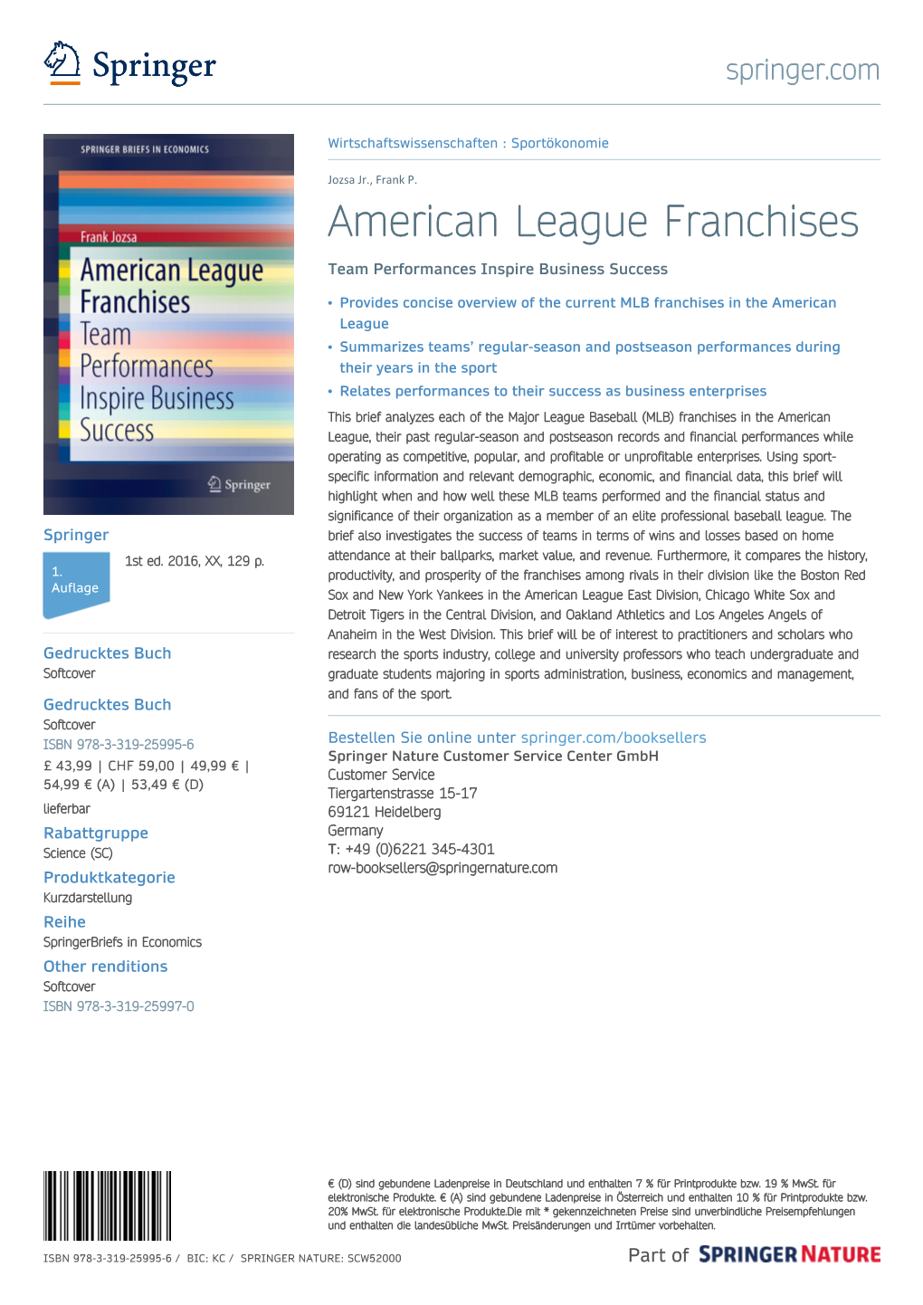 American League Franchises Team Performances Inspire Business Success