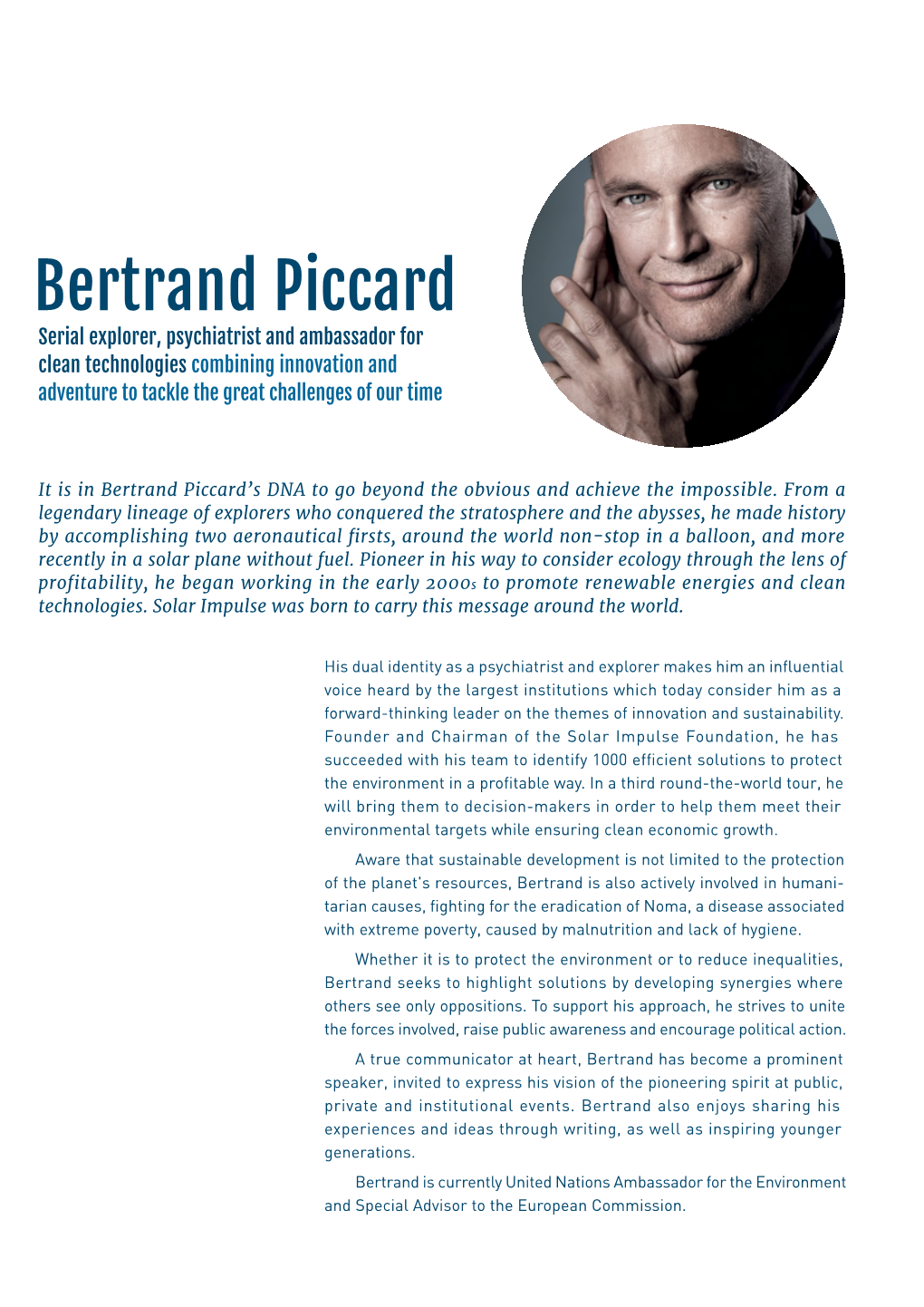 Bertrand Piccard Biography English Version Download