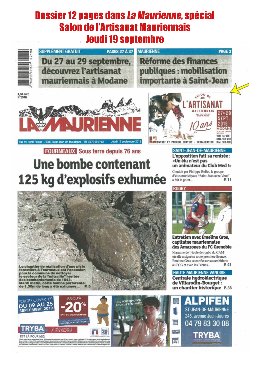 Dossier 12 Pages Dans La Maurienne, Spécial Salon De L