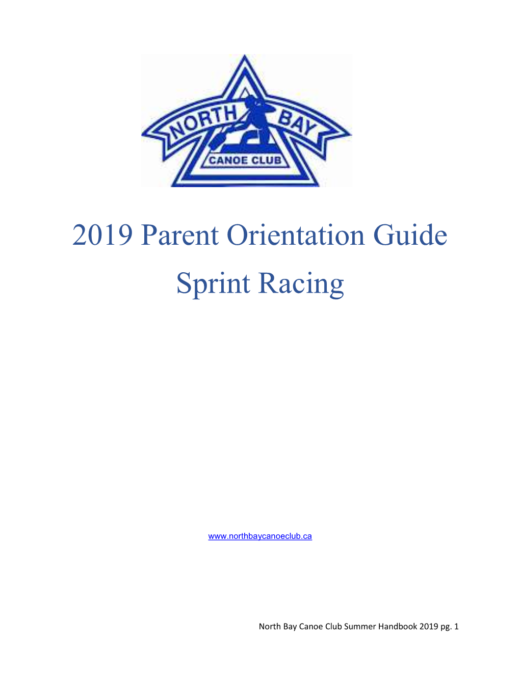 2019 Parent Orientation Guide Sprint Racing