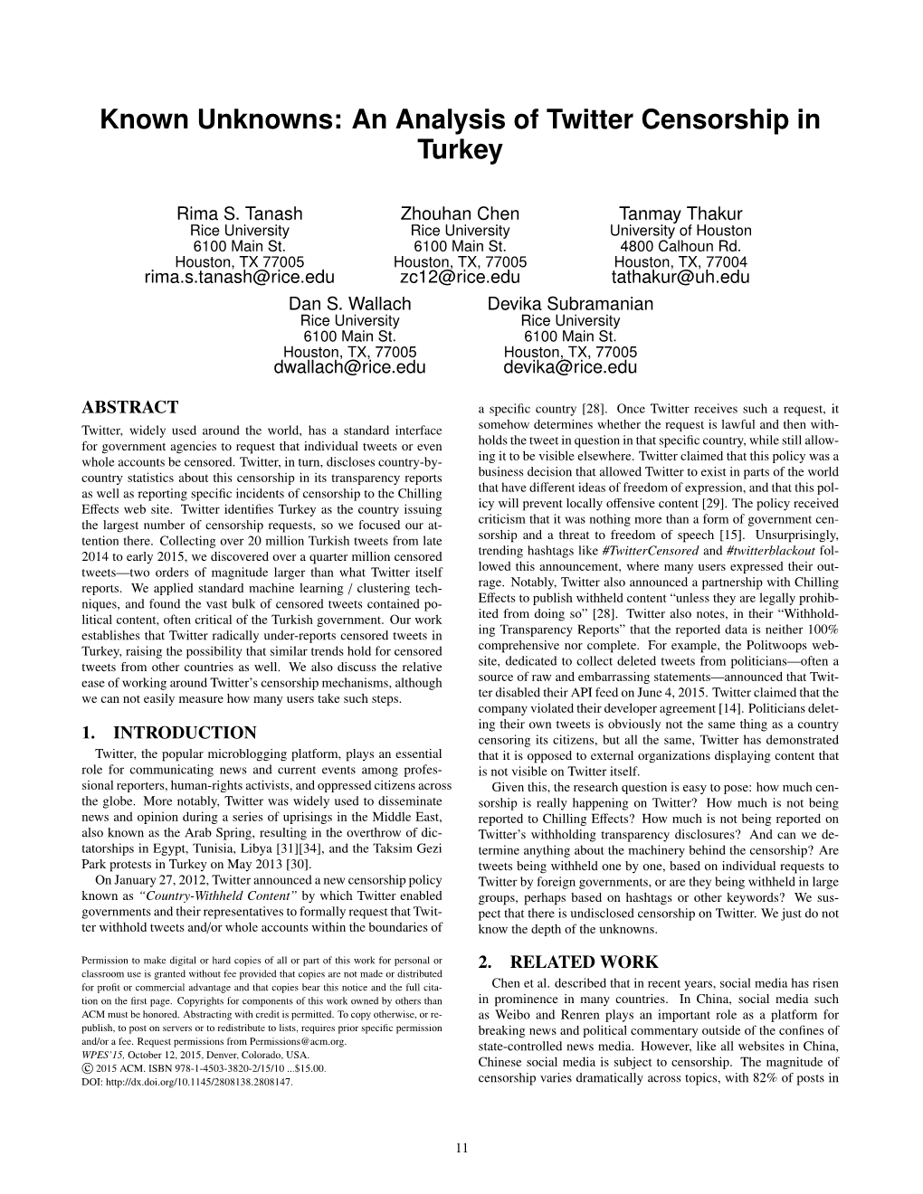 Known Unknowns: an Analysis of Twitter Censorship in Turkey
