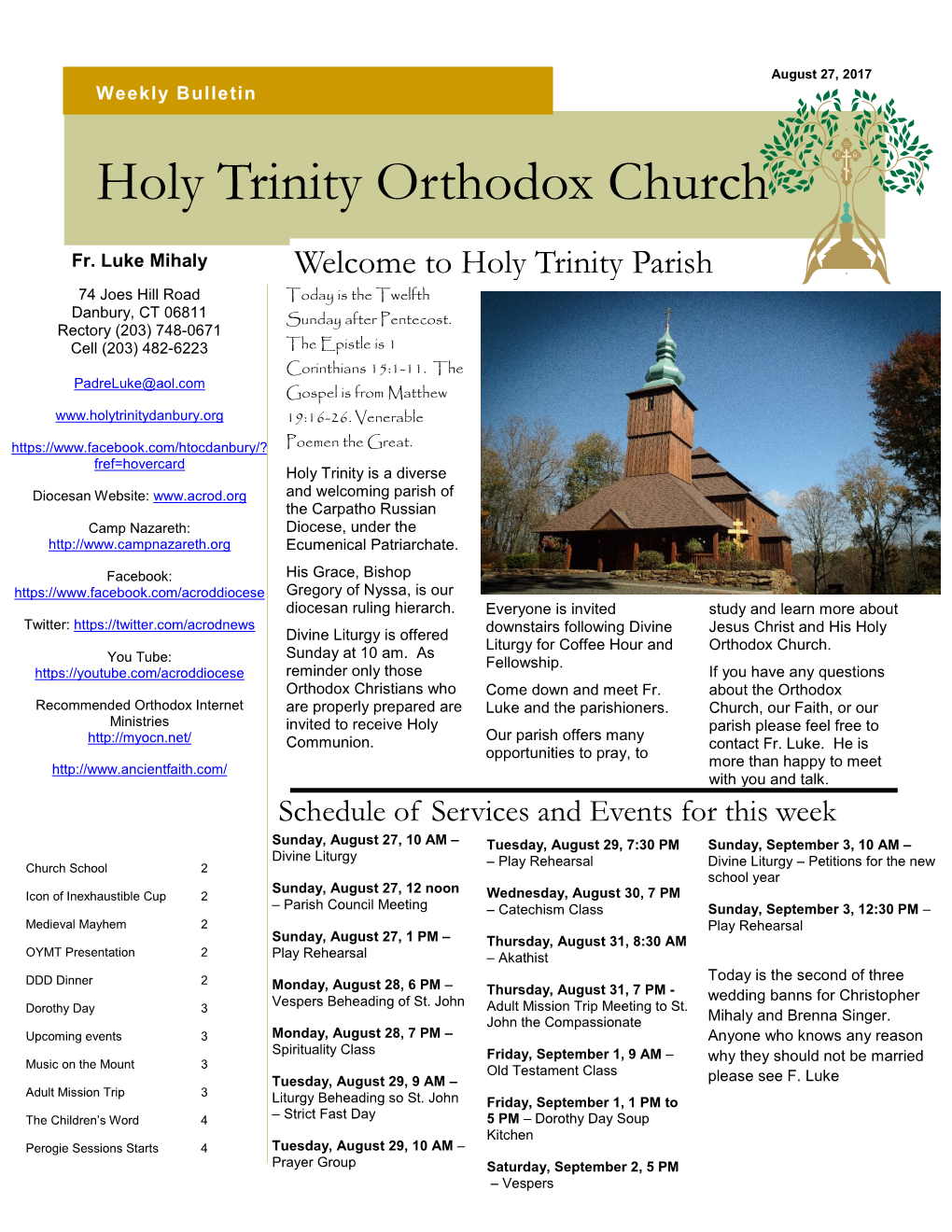 Holy Trinity Orthodox Church, Danbury CT