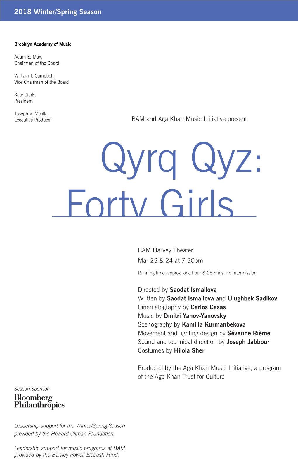 Qyrq Qyz: Forty Girls