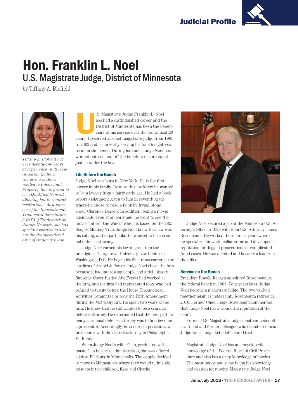 Hon. Franklin L. Noel U.S