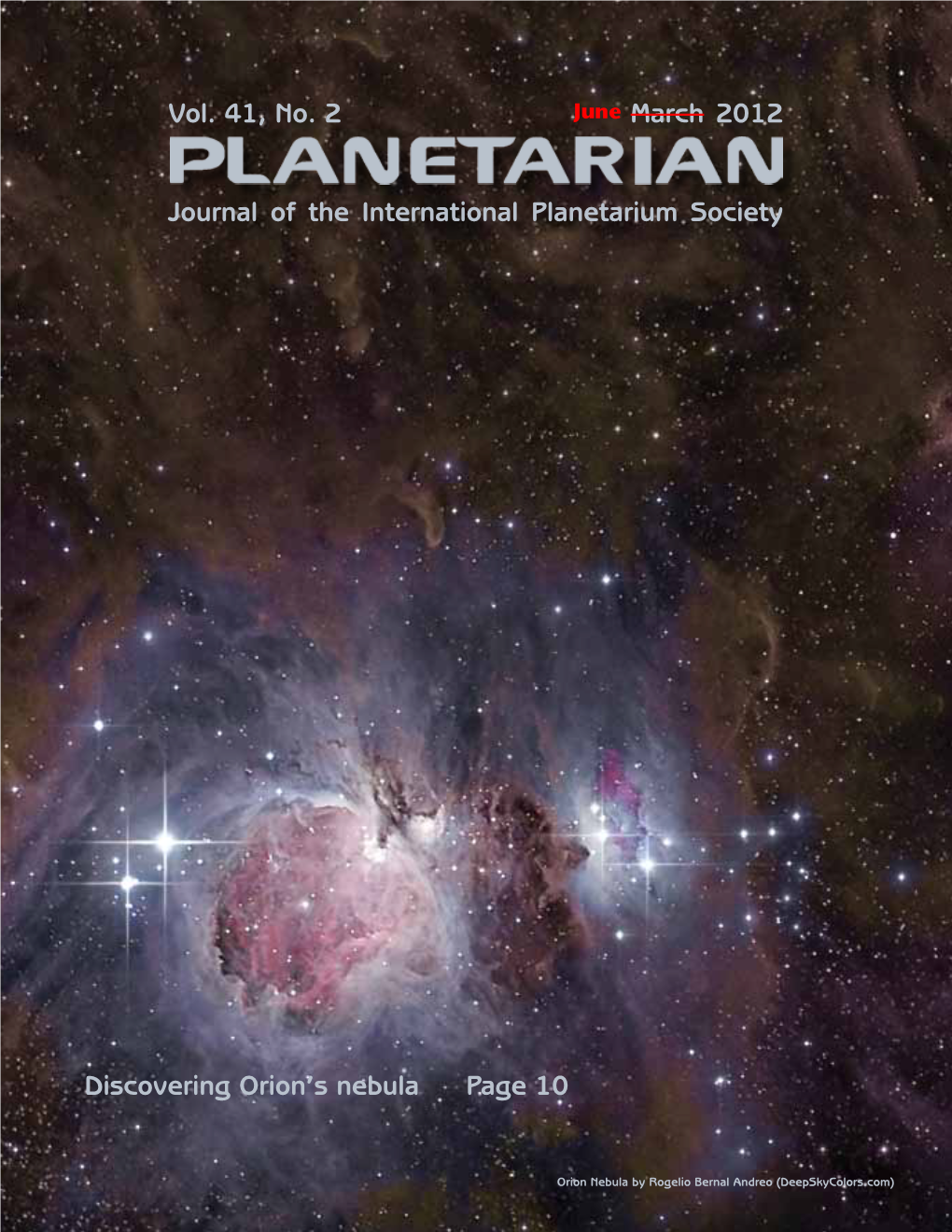 Journal of the International Planetarium Society Vol. 41, No. 2