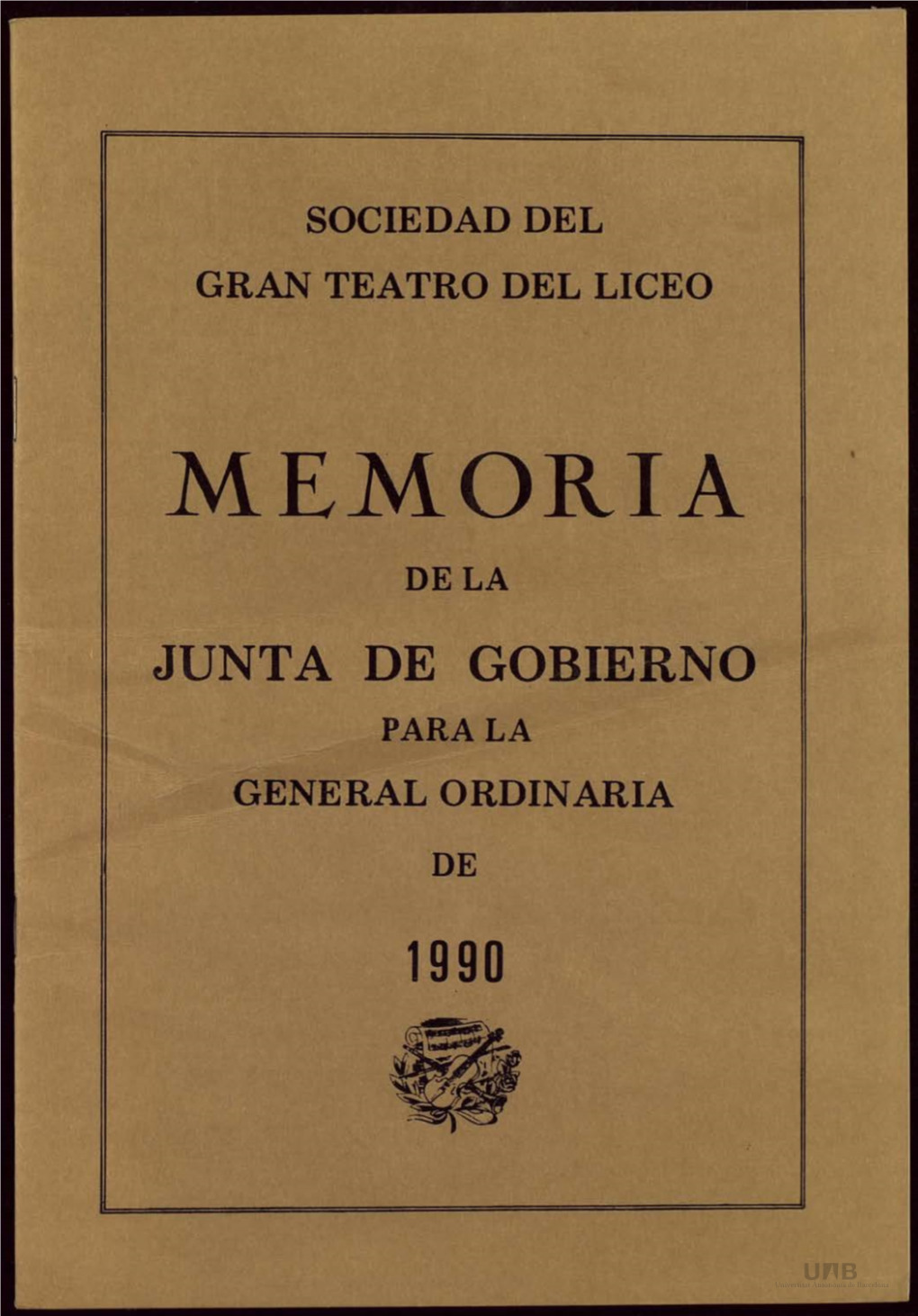 Memori a Dela Junt a De Gobierno Para La General Ordinaria